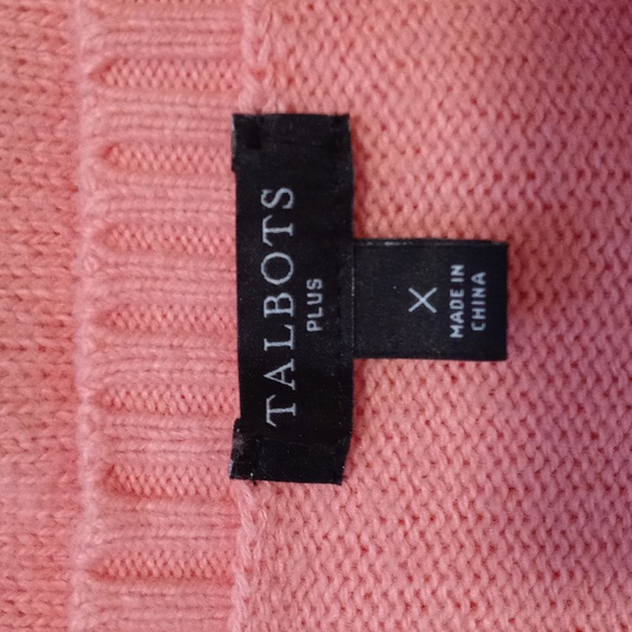 ❄️Talbots❄️ - Pink/Peach Fair Isle Crewneck Sweater - Picture 4 of 12